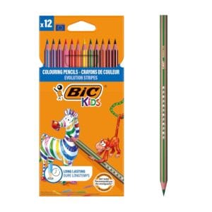 Evolution Stripes Coloring Pencil(12Pcs)