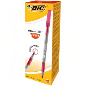 Bic Round Stic Exact Ball Pen Fine Red