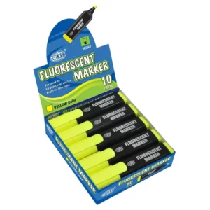 Fis Fluorescent Markers – Box Of 10 Pieces (yellow) – FSFL05YL