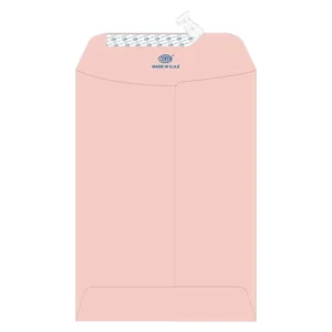 FIS Laid Paper Envelopes Peel & Seal, Pack of 25 Pcs. Pink Color, 7.5 x 5 inch Size, 100 GSM