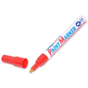 Artline Paint Marker,  Pack of 12, Medium  2.3mm, Red – ARMK400XFRE