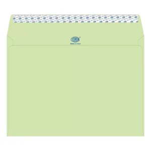FIS Color Envelopes Peel & Seal, Pastel Colors, Pack of 50 Pcs. Green Color, C4 (229 x 324 mm), 80 GSM