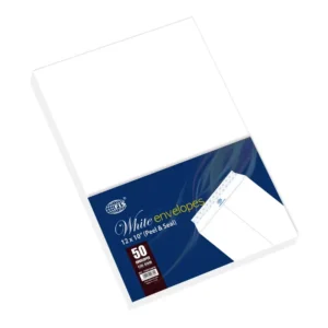 FIS Color Envelopes Peel & Seal, Pack of 50 Pcs. 12 x 10 Inch, 100 GSM