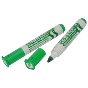 Artline Eco-Green Permanent Marker Green Color with Bullet Nib 2.0mm, Polyester Fibre Tip, Pack of 12 pcs – ARMKEK-177GR