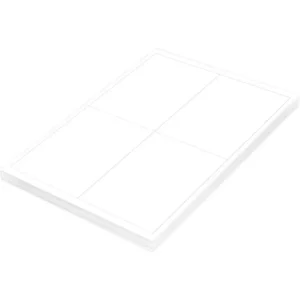 FIS Multipurpose Laser Labels, Colour White, Size 99.1X139mm (4 Stickers x 100 Sheet) A4 Size, E.U. Origin Material