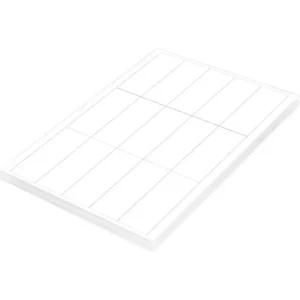 FIS Multipurpose Laser Labels, Colour White, Size 96X38mm (15 Stickers x 100 Sheet) A4 Size, E.U. Origin Material