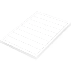 FIS Multipurpose Laser Labels, Colour White, Size 192X34mm (8 Stickers x 100 Sheet) A4 Size, E.U. Origin Material
