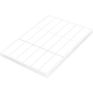 FIS Multipurpose Laser Labels, Colour White, Size 96.5X33.8mm (18 Stickers x 100 Sheet) A4 Size, E.U. Origin Material