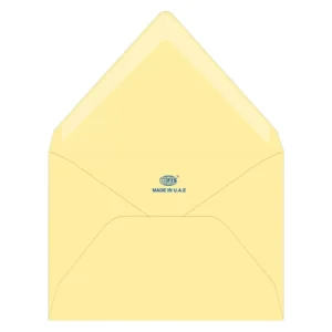 FIS Executive Envelope, Glued, Cream Colors, Pack of 50 Pcs. 136 x 204 mm, 100 GSM