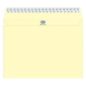 FIS Color Envelopes Peel & Seal, Pastel Colors, Pack of 50 Pcs. Cream Color, C4 (229 x 324 mm), 80 GSM