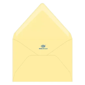 FIS Laid Paper Envelopes Glued, Pack of 25 Pcs. Cream Color, 136 x 204 mm Size, 100 GSM