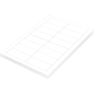 FIS Multipurpose Laser Labels, Colour White, Size 88.9X33.8mm (16 Stickers x 100 Sheet) A4 Size, E.U. Origin Material