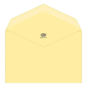 FIS Executive Laid Paper Envelopes Glued, Pack of 25 Pcs. Cream Color, 120 x 185 mm Size, 100 GSM