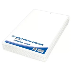 FIS White Bubble Envelopes, Peel and Seal, Pack 12 Pieces, 180X265 mm Size