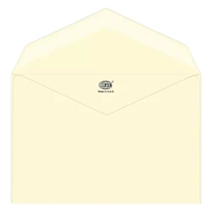 FIS Executive Laid Paper Envelopes Glued, Pack of 25 Pcs. Camelle Off White Color, 120 x 185 mm Size, 100 GSM