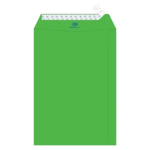 FIS Color Envelopes, Peel & Seal, Neon Green Colors, Pack of 50 Pcs. 9 x 6 inch, 80 GSM
