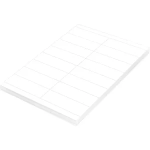 FIS Multipurpose Laser Labels, Colour White, Size 105X33.8mm (16 Stickers x 100 Sheet) A4 Size, E.U. Origin Material