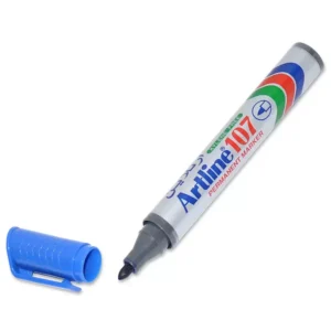 Artline Marker, Ek-107  Pack of 12 1.5mm, Bullet, Blue – ARMK107BL