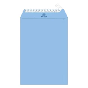 FIS Executive Laid Paper Envelopes Peel & Seal, Pack of 25 Pcs. Blue Color, C4 (324 x 229 mm) Size, 100 GSM
