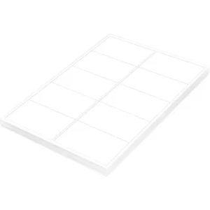 FIS Multipurpose Laser Labels, Colour White, Size 99.1X57mm (10 Stickers x 100 Sheet) A4 Size, E.U. Origin Material