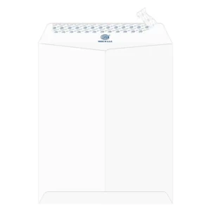 FIS Executive Laid Paper Envelopes Peel & Seal, Pack of 25 Pcs. Moon Beam White Color, 12 x 10 inch Size, 100 GSM