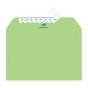 FIS Executive Laid Paper Envelopes Peel & Seal, Pack of 25 Pcs. Green Color, C5 (162 x 229 mm) Size, 100 GSM