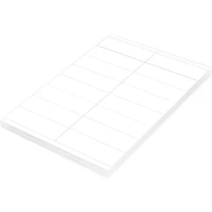 FIS Multipurpose Laser Labels, Colour White, Size 105X35mm (16 Stickers x 100 Sheet) A4 Size, E.U. Origin Material