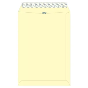 FIS Color Envelopes Peel & Seal, Pastel Colors, Pack of 50 Pcs. Cream Color, C4 (324 x 229 mm), 80 GSM