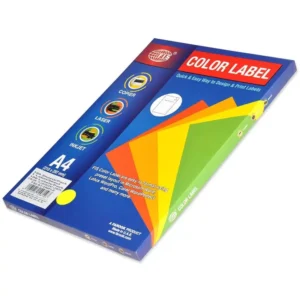 100-Sheets FIS A4 Color Label Fluorescent Lemon
