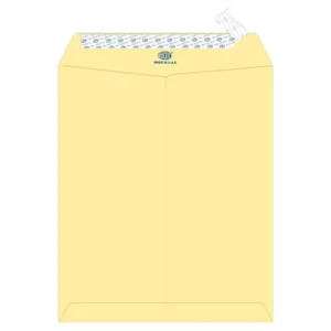 FIS Executive Laid Paper Envelopes Peel & Seal, Pack of 50 Pcs. Cream Color, 12 x 10 Inch, 100 GSM