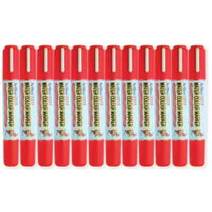 Artline 325T Water Colour Marker 2.0-5.0mm, Red Color, Pack of 12 pcs. Acrylic Fibre Tip – ARMK325RE