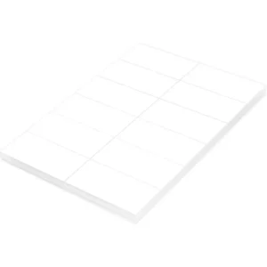 FIS Multipurpose Laser Labels, Colour White, Size 105X49.5mm (12 Stickers x 100 Sheet) A4 Size, E.U. Origin Material