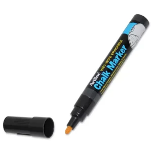 Artline Chalk Marker, Pack of 12, 4mm Color: Black – ARMKEPW-4BK