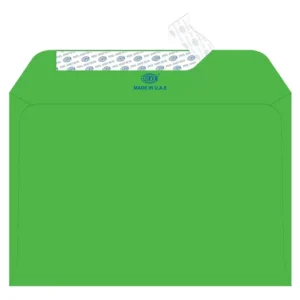 FIS Color Envelopes, Peel & Seal, Bright Green Colors, Pack of 50 Pcs. C5 (162 x 229 mm), 80 GSM