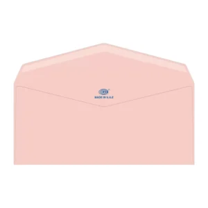 FIS Laid Paper Envelopes Glued, Pack of 25 Pcs. Pink Color, 4 x 9 inch Size, 100 GSM