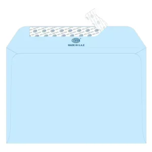 FIS Color Envelopes, Peel & Seal, Pastel Blue Colors, Pack of 25 Pcs. C5 (162 x 229 mm), 80 GSM