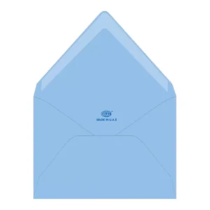 FIS Executive Envelope, Glued Blue Colors, Pack of 50 Pcs. 136 x 204 mm, 100 GSM