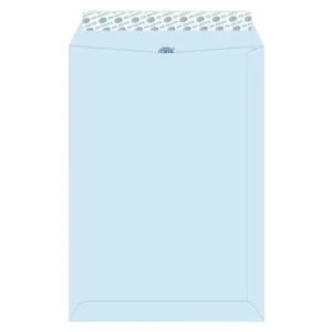 FIS Color Envelopes Peel & Seal, Pastel Colors, Pack of 50 Pcs. Blue Color, C4 (324 x 229 mm), 80 GSM