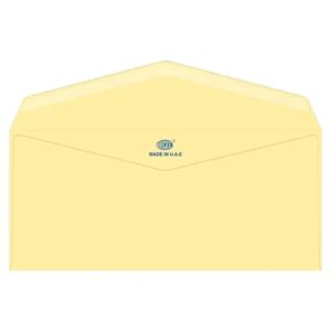 FIS Laid Paper Envelopes Glued, Pack of 25 Pcs. Cream Color, 4 x 9 inch Size, 100 GSM