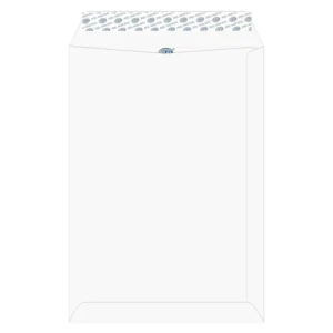 FIS Laid Paper Envelopes Peel & Seal, Pack of 50 Pcs. Moon Beam White Color, C4 (324 x 229 mm), 100 GSM