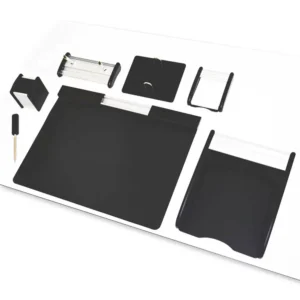 7 Pieces Desk Set (Wood & Aluminium)