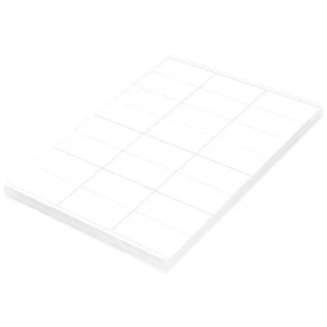 FIS Multipurpose Laser Labels, Colour White, Size 70X36mm (24 Stickers x 100 Sheet) A4 Size, E.U. Origin Material
