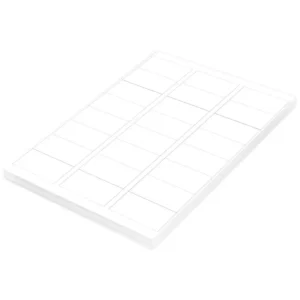 FIS Multipurpose Laser Labels, Colour White, Size 64X34mm (24 Stickers x 100 Sheet) A4 Size, E.U. Origin Material