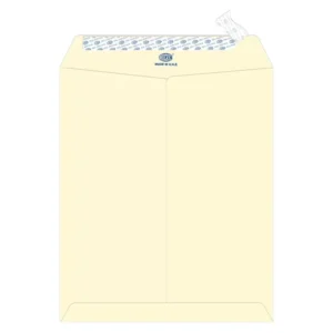 FIS Laid Paper Envelopes Peel & Seal, Pack of 50 Pcs. Camille Off White Color, 12 x 10 Inch, 100 GSM
