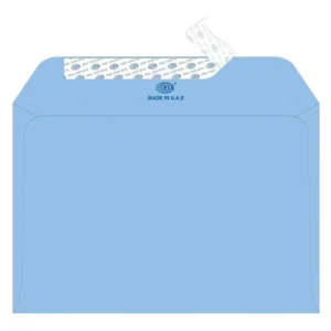 FIS Executive Laid Paper Envelopes Peel & Seal, Pack of 25 Pcs. Blue Color, C5 (162 x 229 mm) Size, 100 GSM