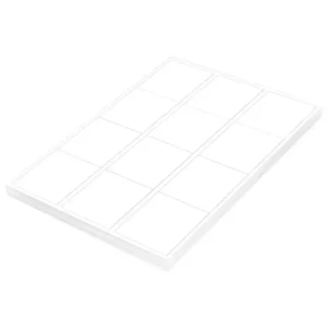 FIS Multipurpose Laser Labels, Colour White, (12 Stickers x 100 Sheet) A4 Size, E.U. Origin Material