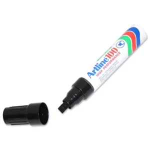 Artline Jumbo Marker, Pack of 12, Ek-100 7.5-12.0  Water Proof, Black – ARMK100XFBK