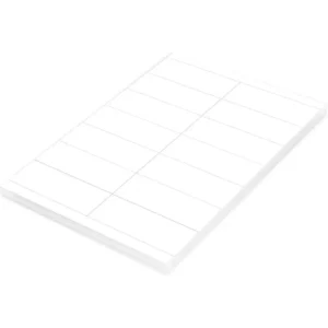 FIS Multipurpose Laser Labels, Colour White, Size 105X39mm (14 Stickers x 100 Sheet) A4 Size, E.U. Origin Material