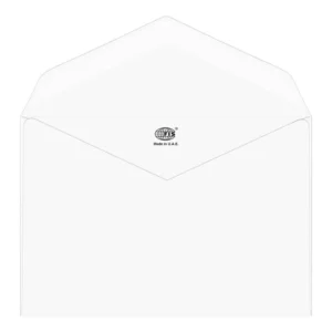 FIS Executive Laid Paper Envelopes Glued, Pack of 25 Pcs. Moon Beam White Color, 120 x 185 mm Size, 100 GSM