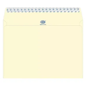 FIS Executive Laid Paper Envelopes Peel & Seal, Pack of 25 Pcs. Camelle Off White Color, C4 (229 x 324 mm) Size, 100 GSM
